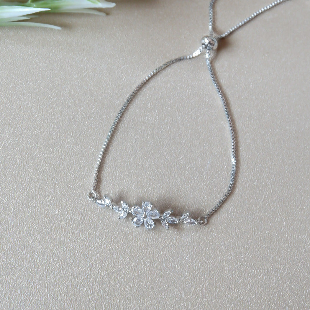 Thalia Adjustable Bracelet (Silver)