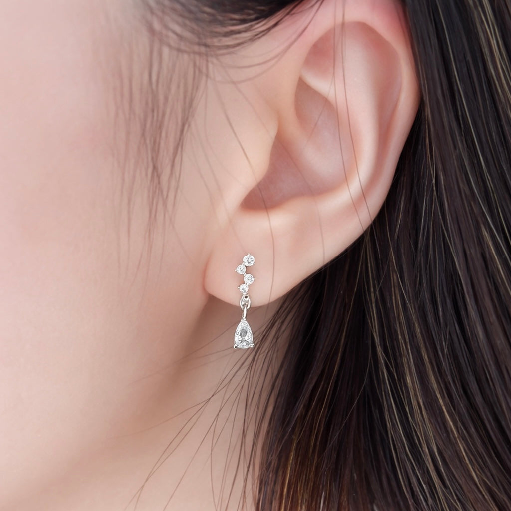 Faith Drop Earrings (Silver)