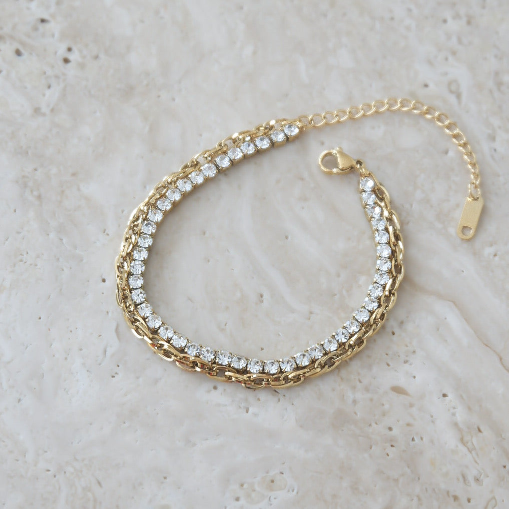 Seraphine Layered Bracelet (Gold)