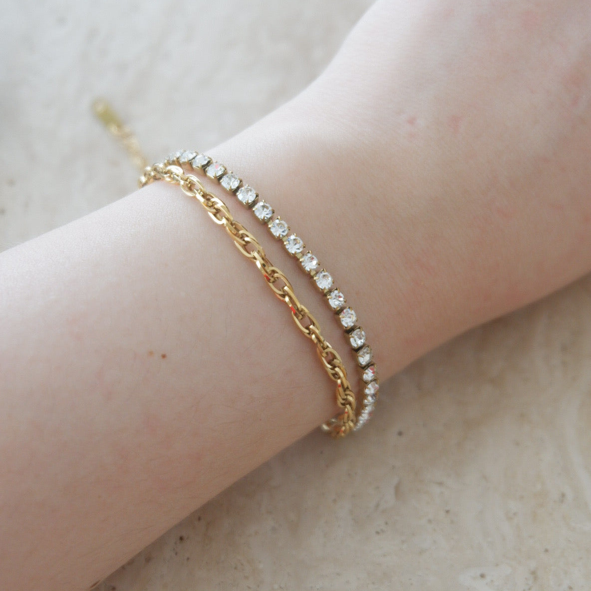 Seraphine Layered Bracelet (Gold)