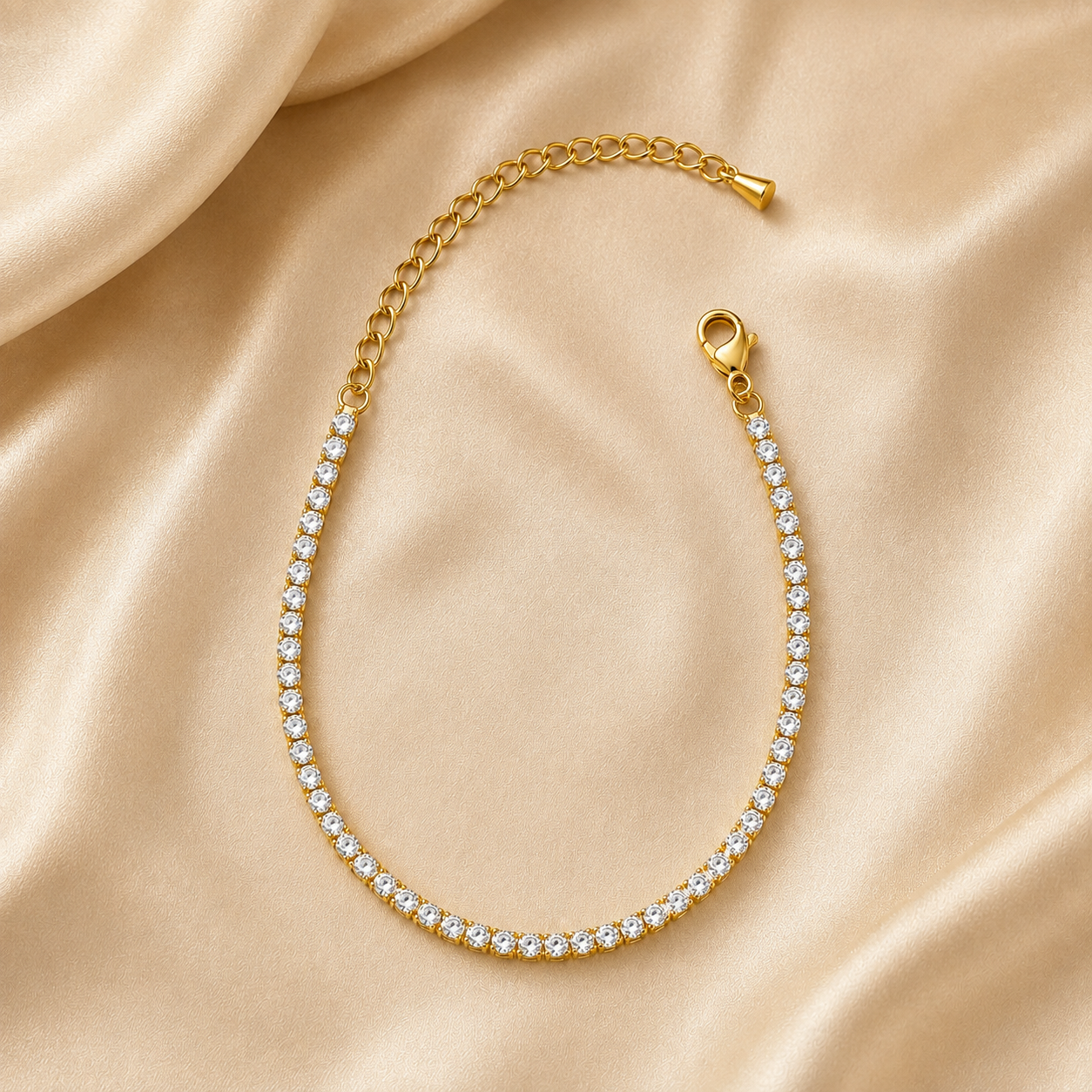 Lumière Tennis Bracelet (Gold)