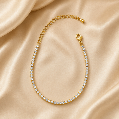 Lumière Tennis Bracelet (Gold)