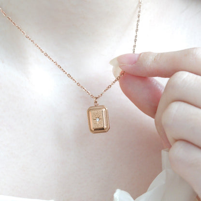 Celestial Pendant Necklace (Rose Gold)