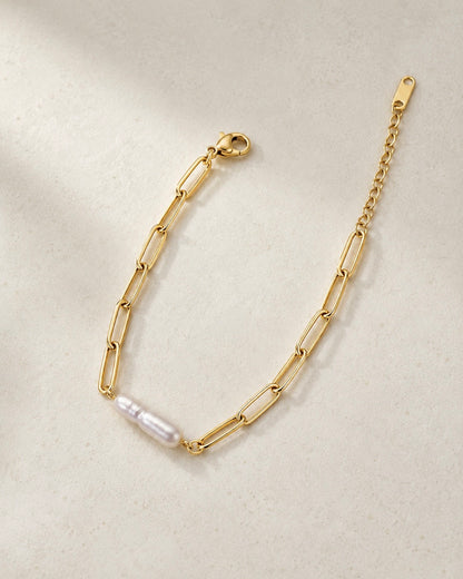 Aveline Pearl Bracelet (Gold)