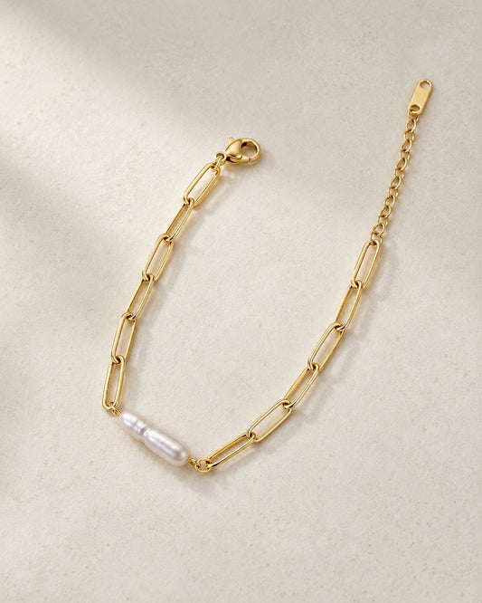 Aveline Pearl Bracelet (Gold)