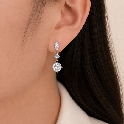 Carla Stud Earrings (Silver)
