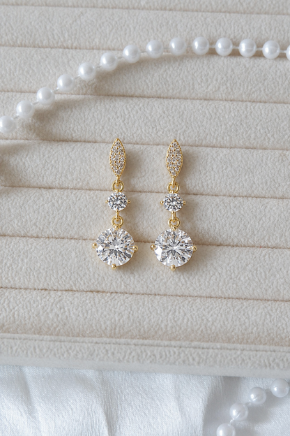 Carla Stud Earrings (Gold)