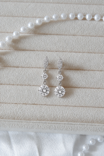 Carla Stud Earrings (Silver)