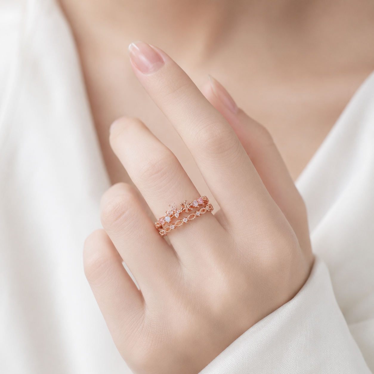 Danaus Butterfly Adjustable Ring (Gold)