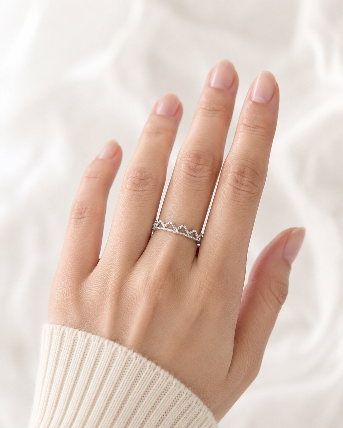 Khloe Adjustable Ring (Silver)
