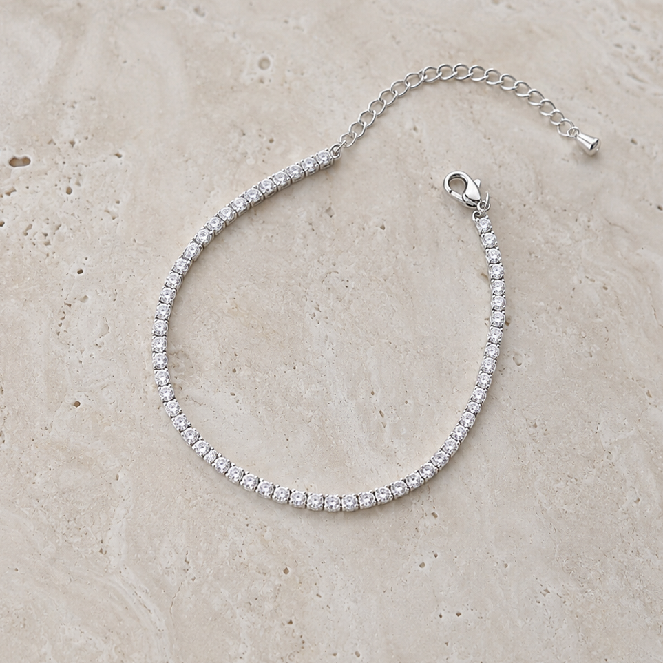 Lumière Tennis Bracelet (Silver)