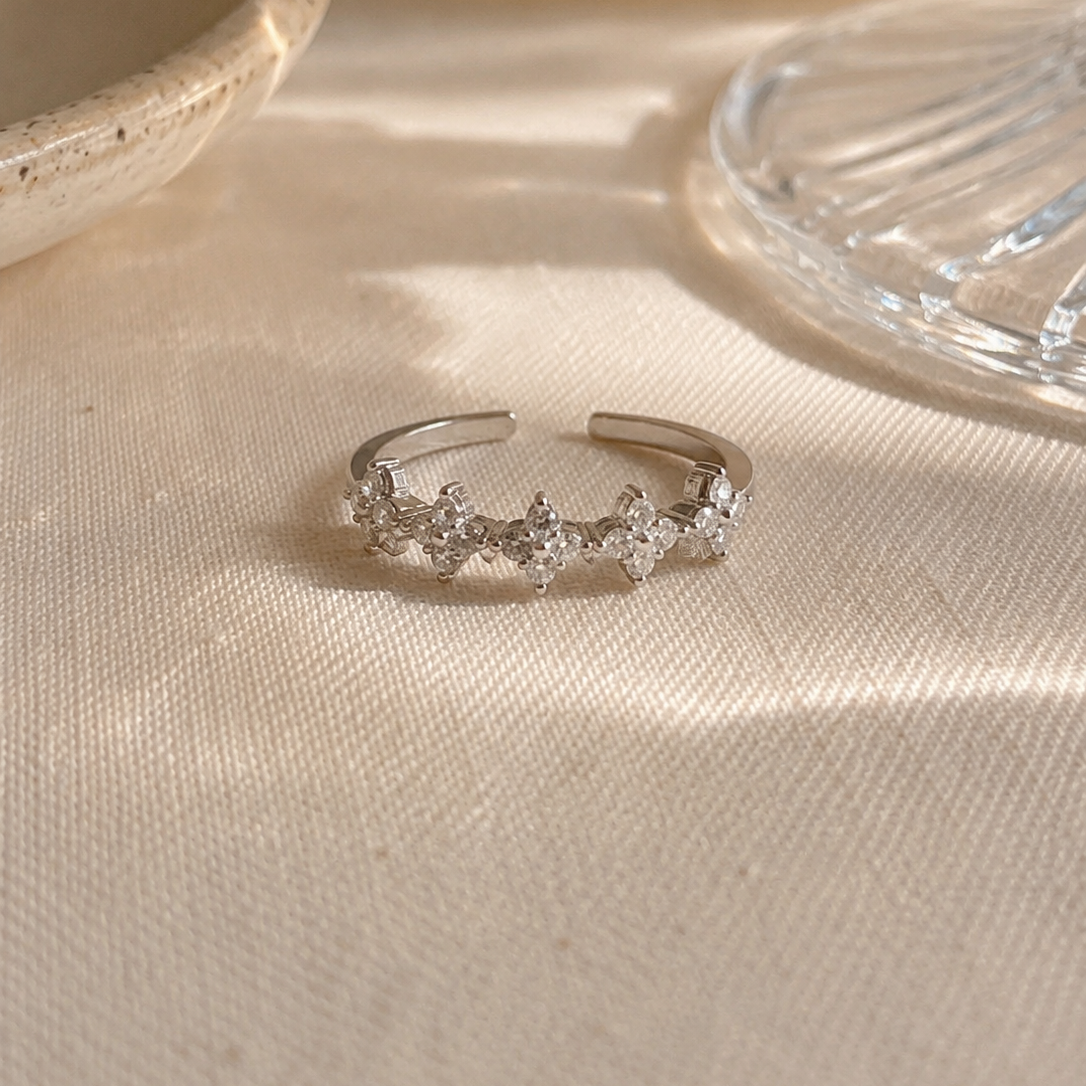 Brielle Adjustable Ring (Silver)
