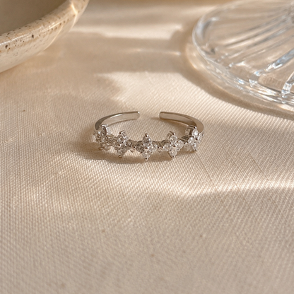 Brielle Adjustable Ring (Silver)