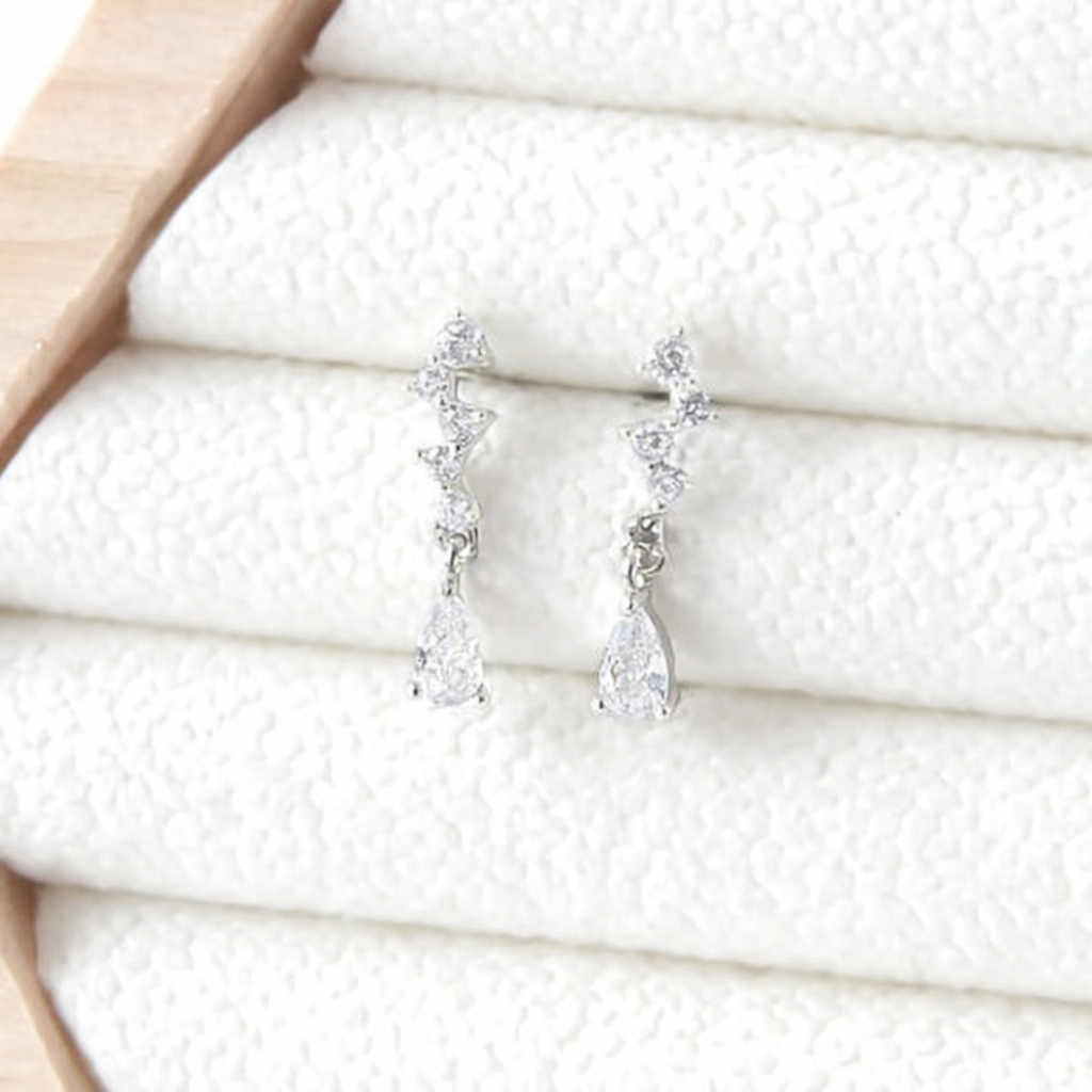 Faith Drop Earrings (Silver)